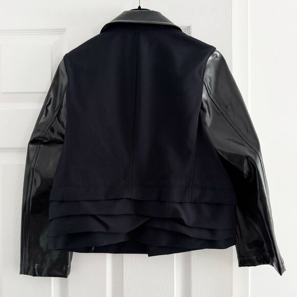 Tricot Comme des Garcons Varsity Jacket in Navy/Black, size Large (fits S/M!!) - Picture 6 of 7